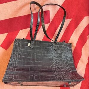 BEIS Croc Embossed work Tote
